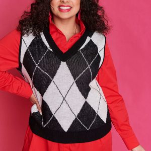 Toulouse Black Knit Vest