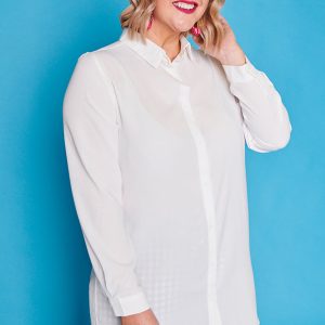 White Longline Shirt