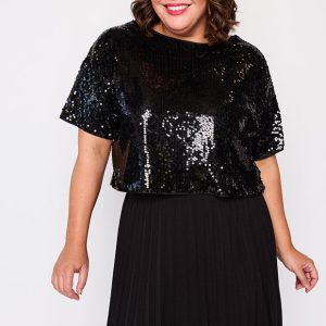 Black Sequin Top