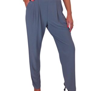 Women's Smart Work Elasticated Waist Trousers Grey