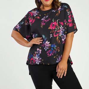 Serena Night Flower Top