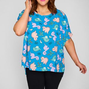 Serena Dino Print Top