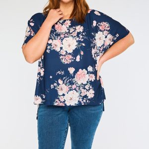 Serena Navy Floral Top