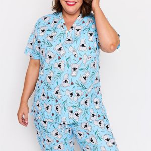 Meredith Blue Koalas Scrub Top