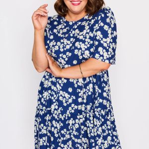 Izzie Blue Petal Whimsy Dress