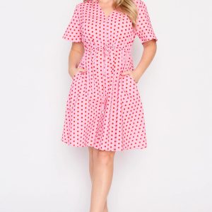 Siena Cotton Pretty In Pink Dress