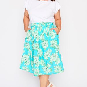 Ally Teal Magnolia Skirt