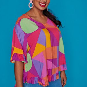Madison Candy Geo Top