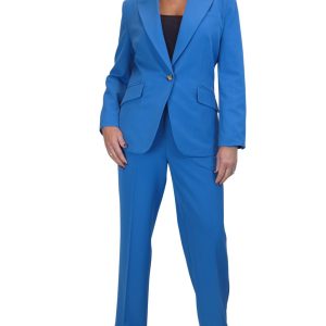 Smart 2 Piece Trouser Suit Blue
