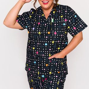 Meredith Love Pellets Scrub Top