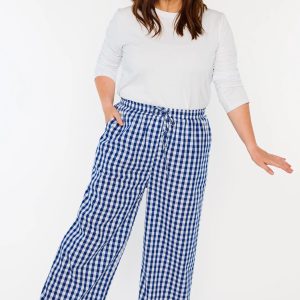 Beyond Navy Gingham Pant