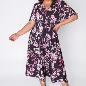 Marley Blackout Cherry Blossom Dress