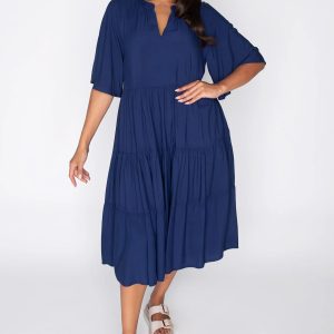 Chrissie Navy Dress