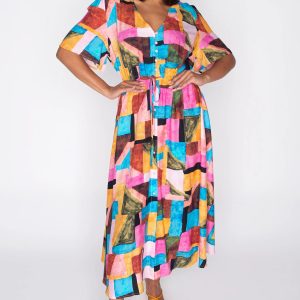Michelle Geo Pop Dress