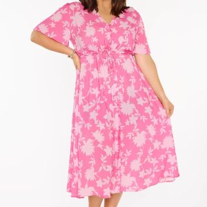 Michelle Pink Ivy Dress