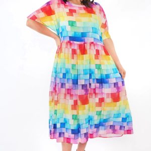 Iconic Rainbow Lane Dress