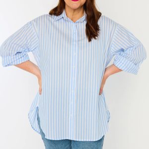 Sadie Blue Stripe Shirt