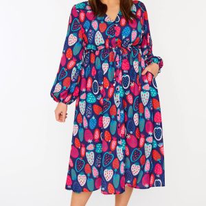 Marlene Strawberry Party Dress